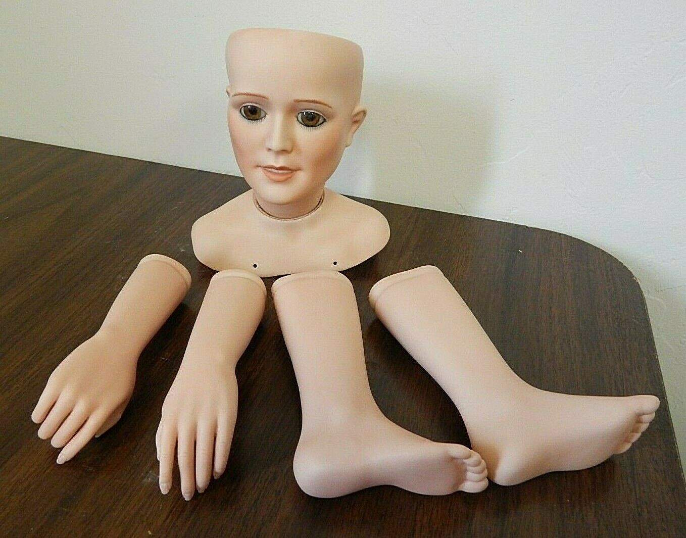 Artist Donna Wilcox Porcelain Doll Socket Head, Shoulderplate, Arms, Legs