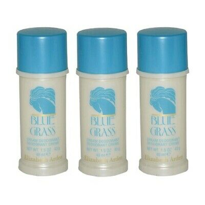 Blue Grass By Elizabeth Arden 3x1.5oz 4.5oz Total Cream Deodorant Women