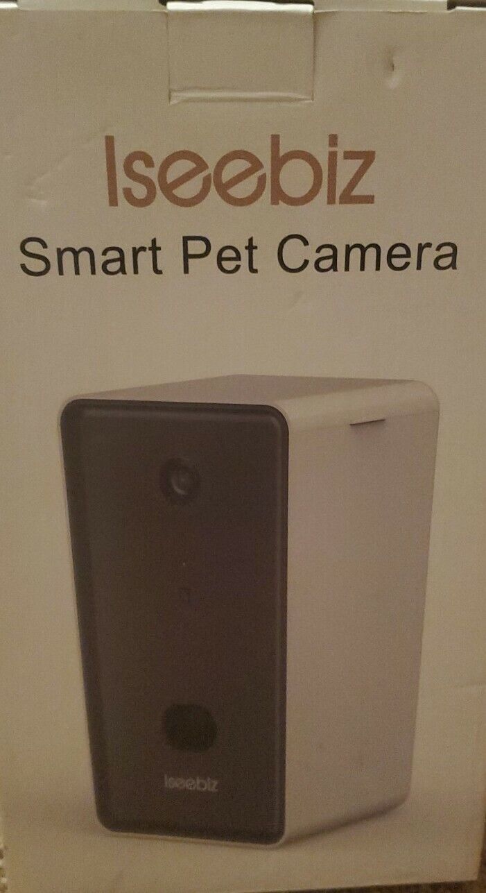 Iseebiz Smart Pet Camera Dog Camera Treat Dispenser 2-way Audio 720p Nightvision